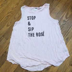 Pink Rose Tank Top